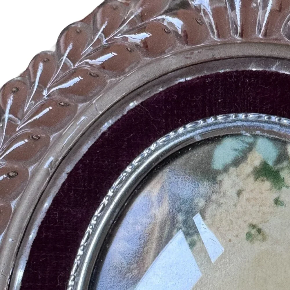 Antique Set Cameo Creation‎ Mme Lambert Morigney & Lady Dower Glass Framed Glass